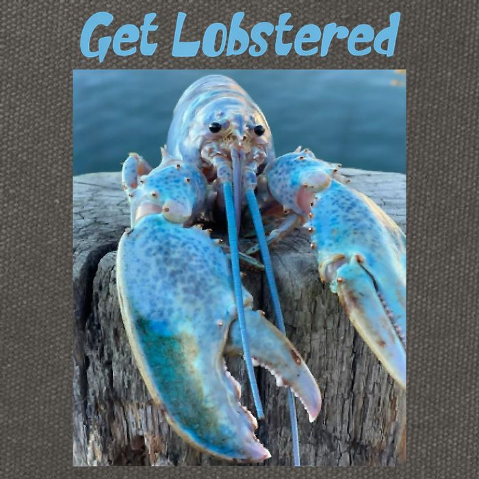 Funny Jumpscare Lobster Meme Blue Crustacean Cotton Canvas Backpack