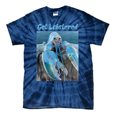 Funny Jumpscare Lobster Meme Blue Crustacean Tie-Dye T-Shirt