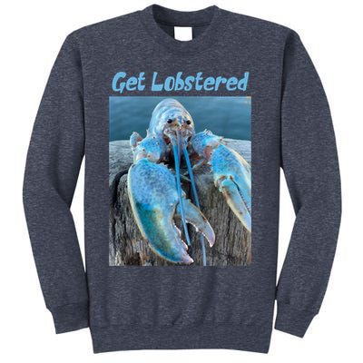 Funny Jumpscare Lobster Meme Blue Crustacean Sweatshirt