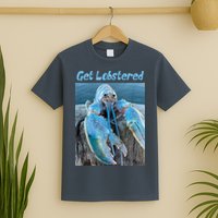 Funny Jumpscare Lobster Meme Blue Crustacean T-Shirt