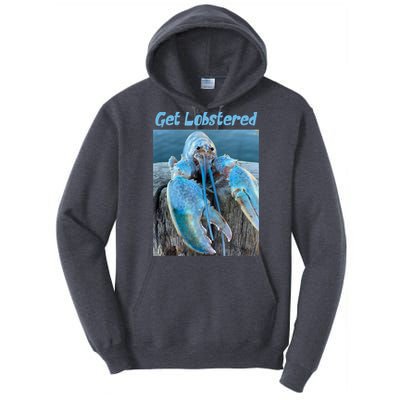 Funny Jumpscare Lobster Meme Blue Crustacean Tall Hoodie