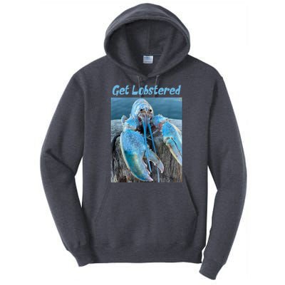 Funny Jumpscare Lobster Meme Blue Crustacean Tall Hoodie