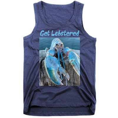 Funny Jumpscare Lobster Meme Blue Crustacean Tank Top