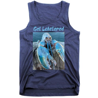 Funny Jumpscare Lobster Meme Blue Crustacean Tank Top