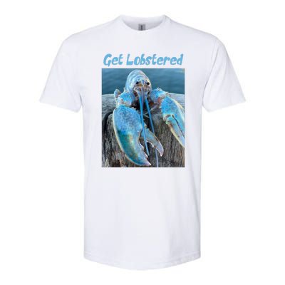 Funny Jumpscare Lobster Meme Blue Crustacean Softstyle CVC T-Shirt