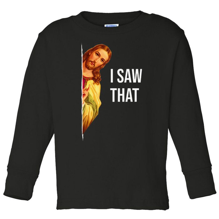 Funny Jesus Meme Quote Fit Toddler Long Sleeve Shirt