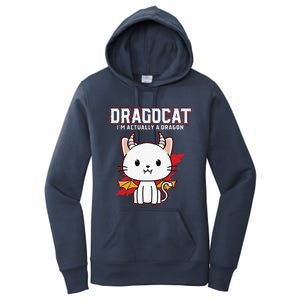 Funny Japanese Monster Dragon Cat Gift Design Women's Pullover Hoodie