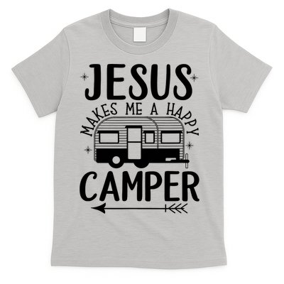 Funny Jesus Makes Me A Happy Camper T-Shirt