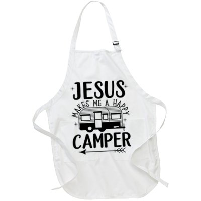 Funny Jesus Makes Me A Happy Camper Apron