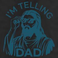 Funny Jesus Meme IM Telling Dad Jesus Christian 11oz C Handle Ceramic Mug