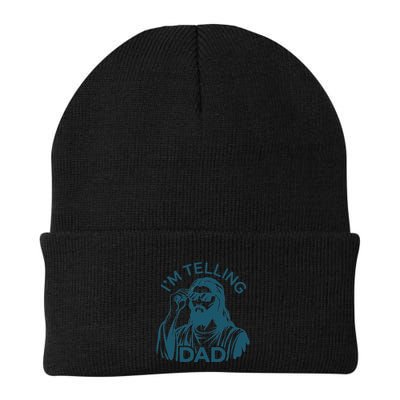 Funny Jesus Meme IM Telling Dad Jesus Christian Beanie
