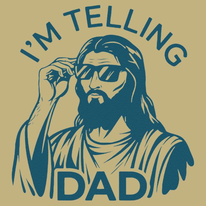 Funny Jesus Meme IM Telling Dad Jesus Christian Cooling Performance Crew T-Shirt