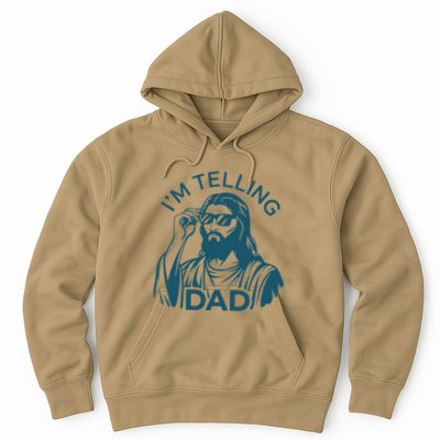 Funny Jesus Meme IM Telling Dad Jesus Christian Hoodie