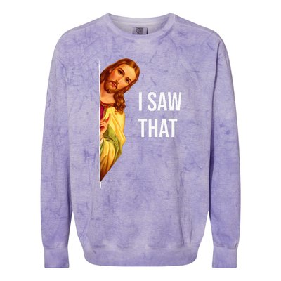 Funny Jesus Meme Quote Colorblast Crewneck Sweatshirt