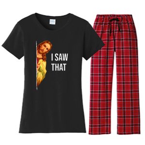 Funny Jesus Meme Quote Women's Flannel Pajama Set