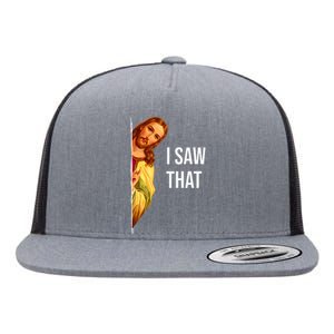 Funny Jesus Meme Quote Flat Bill Trucker Hat