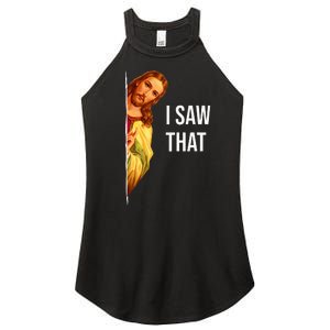 Funny Jesus Meme Quote Women's Perfect Tri Rocker Tank