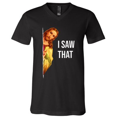 Funny Jesus Meme Quote V-Neck T-Shirt