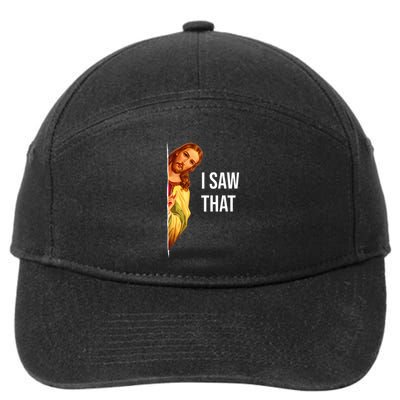 Funny Jesus Meme Quote 7-Panel Snapback Hat