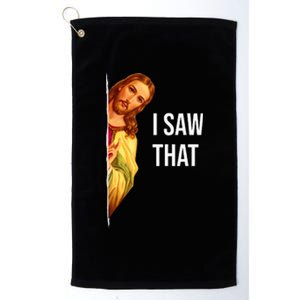 Funny Jesus Meme Quote Platinum Collection Golf Towel