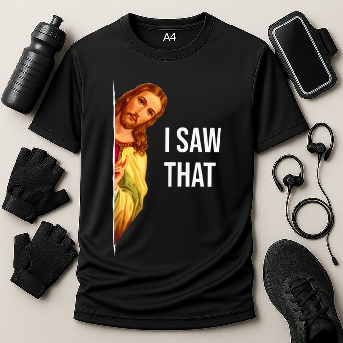 funny Jesus meme Quote Cooling Performance Crew T-Shirt