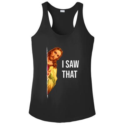 funny Jesus meme Quote Ladies PosiCharge Competitor Racerback Tank