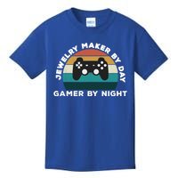 Funny Jewelry Maker By Day Gamer By Night: Video Game Lover Gift Kids T-Shirt