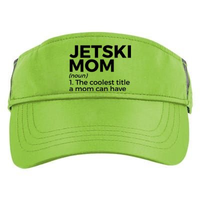 Funny Jetski Mom Definition Jet Skiing Cool Gift Adult Drive Performance Visor