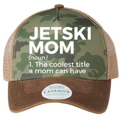 Funny Jetski Mom Definition Jet Skiing Cool Gift Legacy Tie Dye Trucker Hat