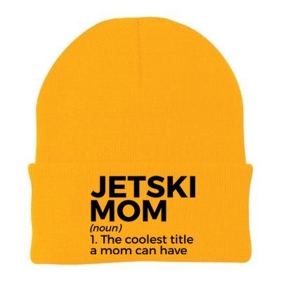 Funny Jetski Mom Definition Jet Skiing Cool Gift Knit Cap Winter Beanie