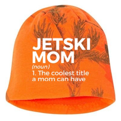 Funny Jetski Mom Definition Jet Skiing Cool Gift Kati - Camo Knit Beanie