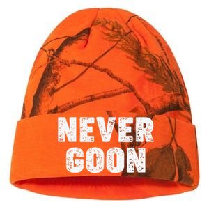 Funny Joke Never Goon Quote Humor Design Gym Kati Licensed 12" Camo Beanie