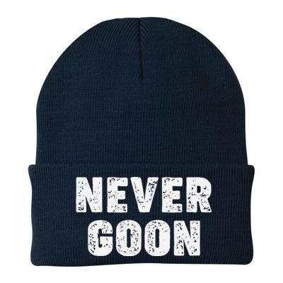 Funny Joke Never Goon Quote Humor Design Gym Knit Cap Winter Beanie