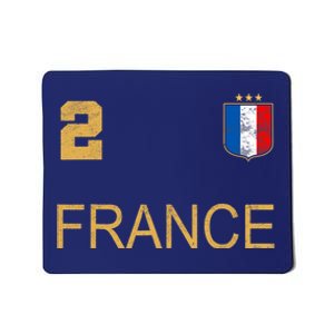 France Jersey Number Two Soccer French Flag Futebol Fans Mousepad