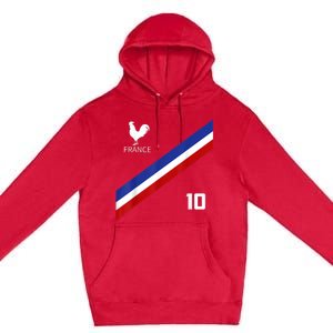 France Jersey Number Ten Soccer French Futbol Club Premium Pullover Hoodie