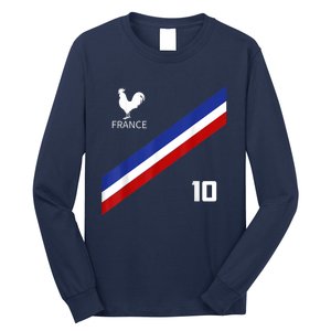 France Jersey Number Ten Soccer French Futbol Club Long Sleeve Shirt