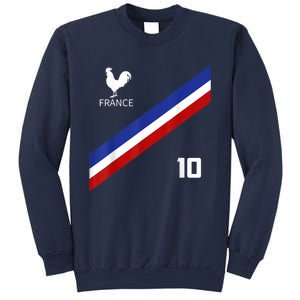 France Jersey Number Ten Soccer French Futbol Club Sweatshirt