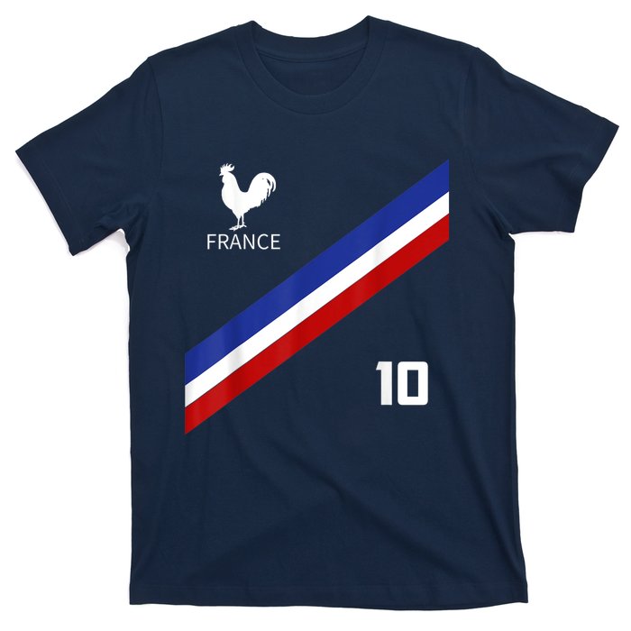 France Jersey Number Ten Soccer French Futbol Club T-Shirt