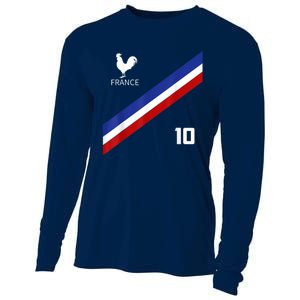 France Jersey Number Ten Soccer French Futbol Club Cooling Performance Long Sleeve Crew