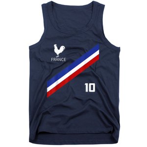 France Jersey Number Ten Soccer French Futbol Club Tank Top