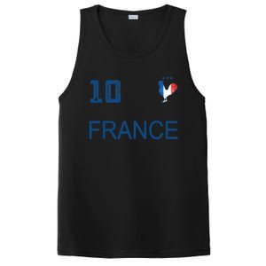 France Jersey Number Ten Soccer French Flag Futebol Fans PosiCharge Competitor Tank