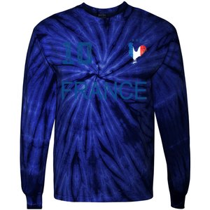 France Jersey Number Ten Soccer French Flag Futebol Fans Tie-Dye Long Sleeve Shirt