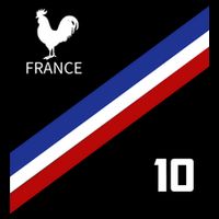 France Jersey Number Ten Soccer French Futbol Club Backpack