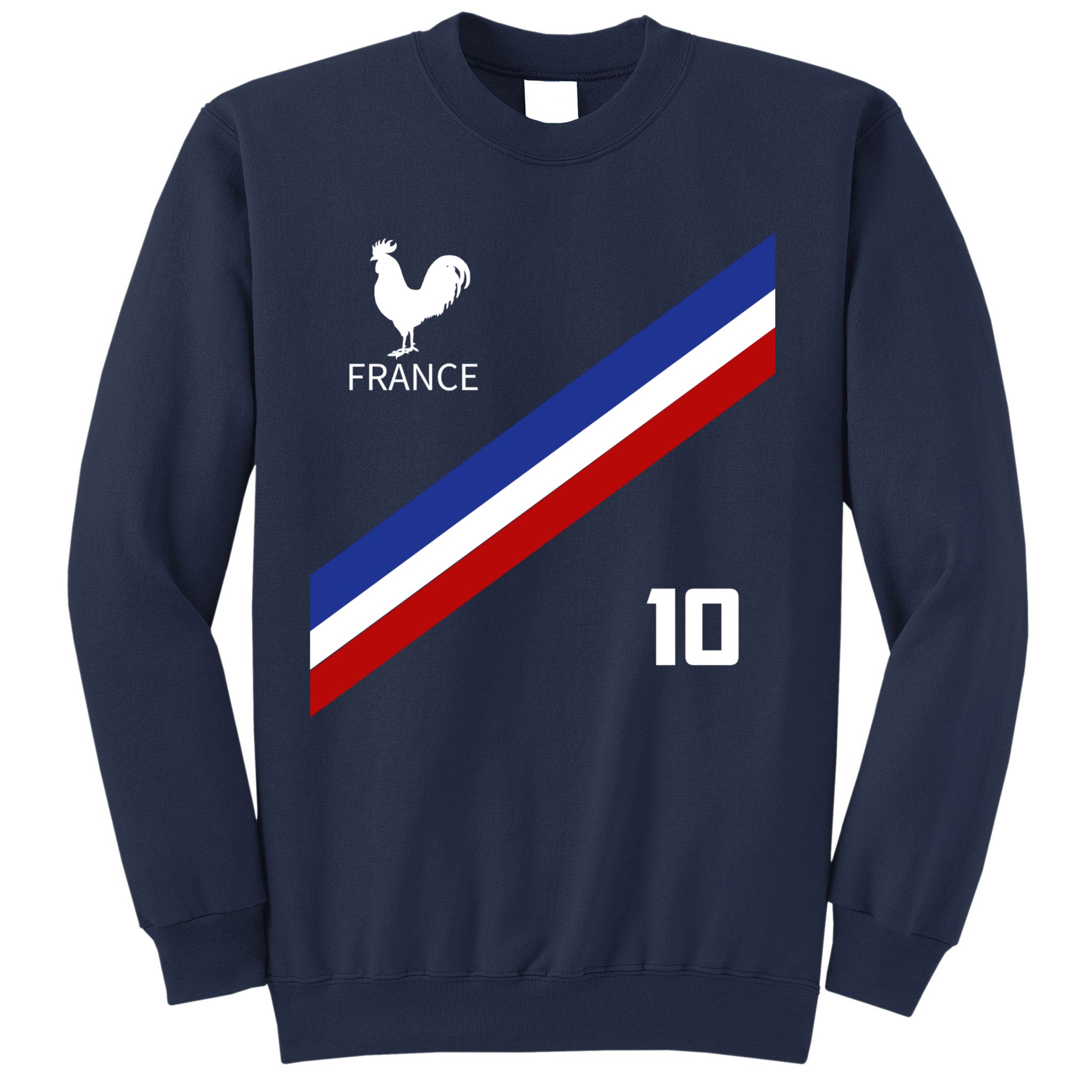 France Jersey Number Ten Soccer French Futbol Club Sweatshirt