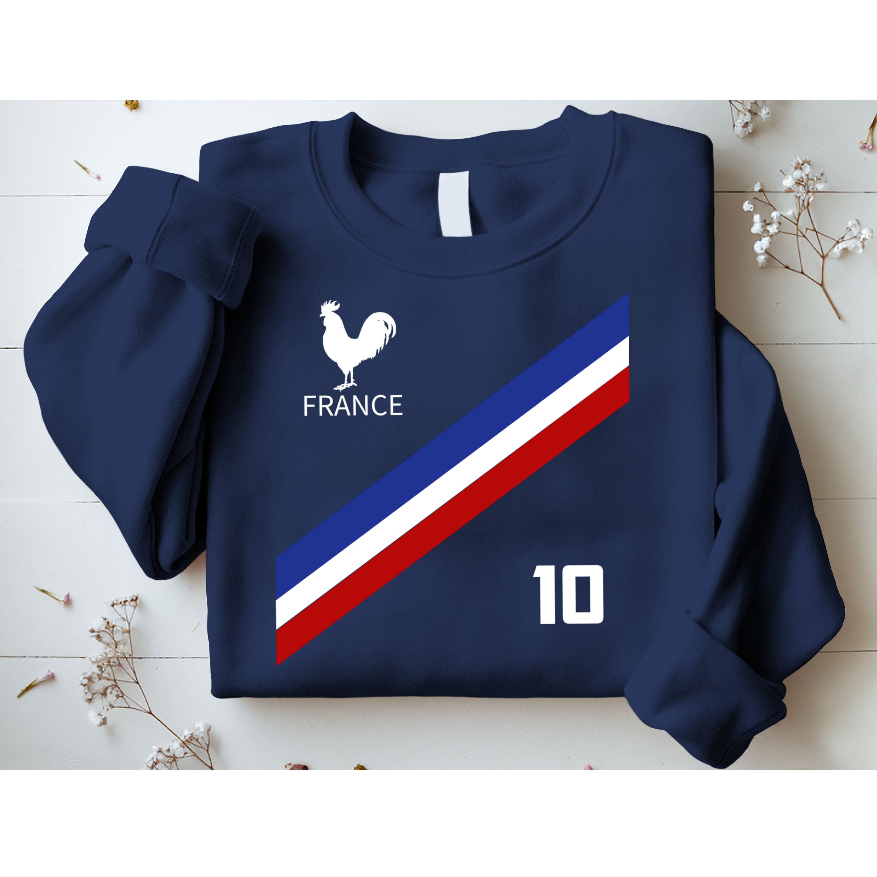 France Jersey Number Ten Soccer French Futbol Club Sweatshirt
