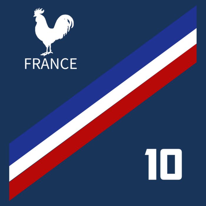 France Jersey Number Ten Soccer French Futbol Club Sweatshirt