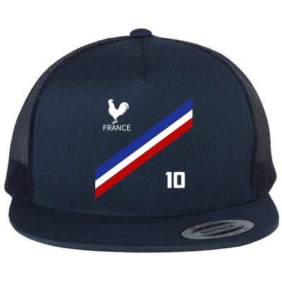 France Jersey Number Ten Soccer French Futbol Club Flatbill Hat