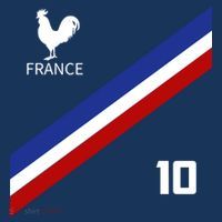 France Jersey Number Ten Soccer French Futbol Club Flatbill Hat