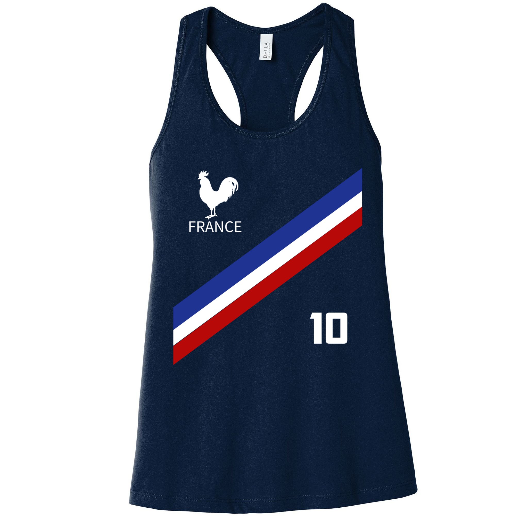 France Jersey Number Ten Soccer French Futbol Club Womens Tank Top