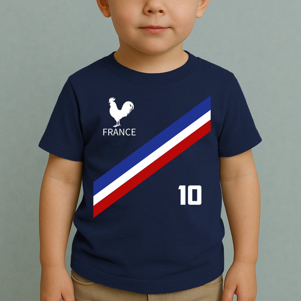 France Jersey Number Ten Soccer French Futbol Club Toddler T-Shirt